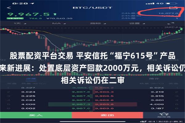 股票配资平台交易 平安信托“福宁615号”产品处置迎来新进展：处置底层资产回款2000万元，相关诉讼仍在二审