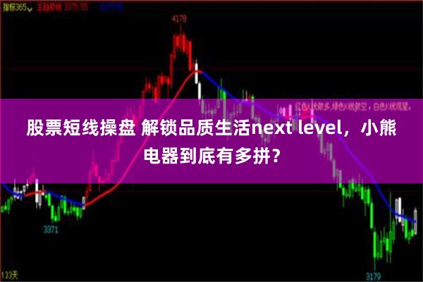 股票短线操盘 解锁品质生活next level，小熊电器到底有多拼？