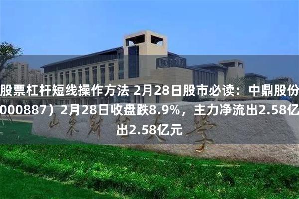 股票杠杆短线操作方法 2月28日股市必读：中鼎股份（000887）2月28日收盘跌8.9%，主力净流出2.58亿元